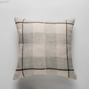 GobekUsa Brown Grey Stripe Embroidery Cushion Cover Set, Cotton Linen, 45x45cm 60x60cm Home Decor