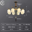 GobekUsa Chinese Zen Chandelier for Home, Hotel, and Restaurant Living Room Lighting