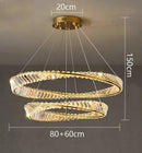 GobekUsa Crystal Chandelier: Luxury Pendant Lamp for Living Room and Bedroom