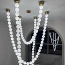 GobekUsa Glass Gold Pendant Light for Living Room Luxury Bubble Necklace