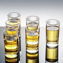 GobekUsa Glass Spirit Set - Graduated Line Brandy Cups, Transparent Liquor Drinking Glasses