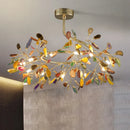GobekUsa Agate Branch Chandelier - Nordic Glass LED Globe for Bedroom, Kitchen, Dining Room