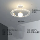 GobekUsa Astronaut LED Chandeliers: Remote-controlled Ceiling Pendant for Children's Room, Boy's Study, Nursery