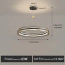 GobekUsa LED Pendant Light: Modern Minimalist Chandelier for Living, Dining, Kitchen, Bedroom, Office