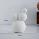 GobekUsa Geometric Ceramic Handicraft Sculpture: Abstract Circular Desktop Ornament for Home Decor