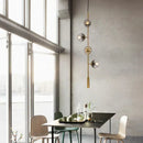 GobekUsa Glass Ball Chandelier LED Pendant Light for Modern Kitchen, Bar, and Loft