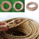 GobekUsa Beige Hemp Rope Woven Pendant Light Cable - 1/5/10/20/30 Meters