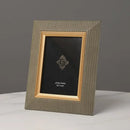 GobekUsa Leather Metal Picture Frame: Luxury Office Study Bedroom Decor & Gift