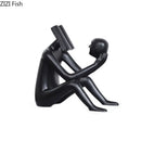 GobekUsa Abstract Figure Sculpture Creative Resin Decor for Room Aesthetic Appeal