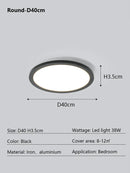 GobekUsa LED Ceiling Lamp: Modern Minimalist Rectangular Design for Living room, Bedroom, Indoor Lighting