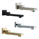 GobekUsa Brass Chrome/Black Bronze Swivel Shower Faucet Spout Wall Mount Bathroom Accessory