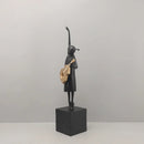 Abstract Guitarist Resin Sculptures by GobekUsa: Musical Instrument Decor for Home