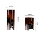 GobekUsa Amber Glass Vase: Stylish Terrarium and Room Decoration Accessory