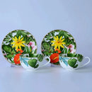 GobekUsa Green Leaf Collection: Tableware, Plates, Coffeeware, Teaware, Saucers, Bowl, Tray