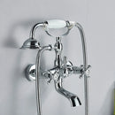GobekUsa Golden Black Bathtub Faucet with Hand Shower and Rotate Spout
