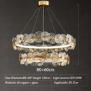 GobekUsa Glass Flower LED Chandelier for Living Room Bedroom Kitchen Dining Ceiling Lights