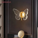 GobekUsa Butterfly Nordic LED Wall Lamp Modern Sconces Lights for Home Decor