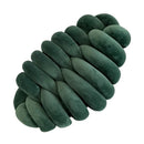 GobekUsa Knot Plush Christmas Green Throw Pillow for Aesthetic Home Decor