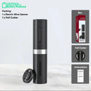 GobekUsa Automatic Electric Wine Opener Kit with Foil Cutter, Kitchen Accessories