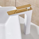GobekUsa Basin Faucet: Black/White Brass Mixer Tap, Bathroom Sink Water Crane, Hot & Cold.