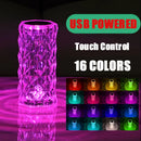 GobekUsa Crystal LED Night Light, USB Rechargeable Ambient Lamp for Room Decor