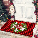 GobekUsa Christmas Snowman Non-slip Floor Mat