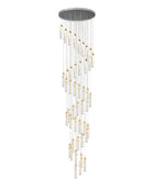 GobekUsa Crystal Ceiling Chandelier: Modern Nordic Design, Long Staircase Pendant Lamp