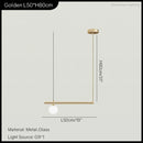 GobekUsa LED Linear Hanging Lamp for Home Modern Minimalist Living Room Chandelier