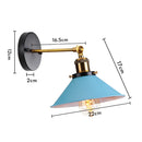 GobekUsa Industrial Retro Loft Wall Sconce E27 Bedside Lights Fixtures for Living Room
