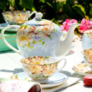 GobekUsa Ceramic Afternoon Tea Set with Spoon - Elegant Tea Cup, Saucer, and Mug Combo