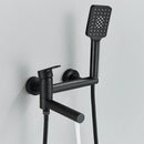 GobekUsa Black Wall Mount Waterfall Tub Shower System Faucet