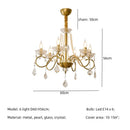 GobekUsa Crystal LED Chandelier Living Room Luxury Lighting E14 Pendant Lamparas