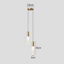 GobekUsa Gold LED Pendant Lamp for Bedroom & Kitchen Lighting - Long Cable Suspended Fixture