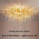 GobekUsa Crystal Ceiling Chandelier: Modern Luxury for Living, Dining, Bedroom, Hotel, Hall, Home Decor