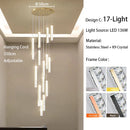 GobekUsa Large Crystal Luxury Chandelier for Living Room Dining Hall Stair Suspension