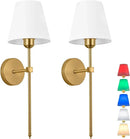 GobekUsa Industrial Retro Fabric Wall Lamp for Bedroom, Bathroom, Living Room Lighting