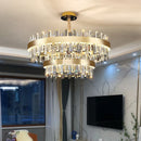 GobekUsa Crystal Chandelier for Living Room Bedroom Dining - Energy-saving Light Luxury Lamps
