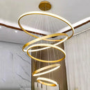 GobekUsa Crystal Chandelier: Modern Stair Pendant Light for Living Room, Interior Lighting Fixture