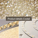 GobekUsa Crystal Round Ceiling Lamp: Nordic Light Luxury LED Home Lighting for Bedroom and Living Room