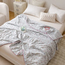 GobekUsa Cooling Summer Blanket | Soft & Breathable Natural Plant Comforter