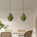 GobekUsa Creamy Wind LED Chandelier: Nordic Wabi Sabi Dining Room Lighting for Home Decor
