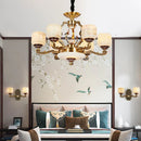 GobekUsa Jade Zinc Alloy Chandelier for Living Room, Restaurant, Hall - Elegant Chinese Design