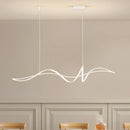 Modern Linear Acrylic Pendant Light in Gold or White