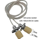 GobekUsa G9 Ceramic Lamp Thread Holder with Cable Lead - 2PCS