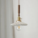 GobekUsa Copper Ceramic LED Pendant Light with Knob Switch - 4w Bulb & Lamparas Colgante