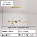GobekUsa Glass Ball Ceiling Chandelier for Kitchen Dining Living Room
