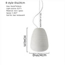 GobekUsa Glass Cocoon Pendant Light for Kitchen Dining Table, E27 LED Hanging Lamp