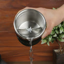 GobekUsa Camera Lens Cup: Electric Self Stirring Coffee Mug, 300ml