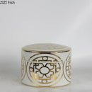 GobekUsa Gold Geometric Storage Jar Set