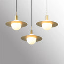 GobekUsa Glass Ball LED Pendant Light: Modern Moon Design for Stylish Home Decor